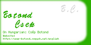 botond csep business card