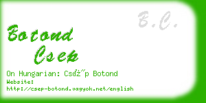 botond csep business card